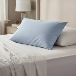 Bomullspoplin baby light blue