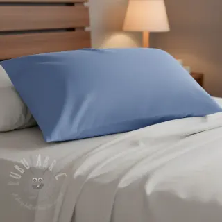 Bomullspoplin dark sky blue