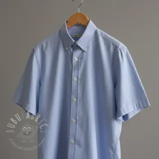 Bomullspoplin light blue lavender