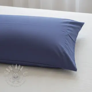 Bomullspoplin dark blue lavender
