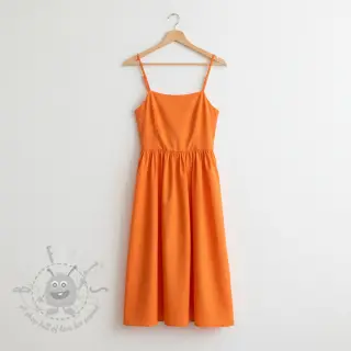 Bomullspoplin tangerine