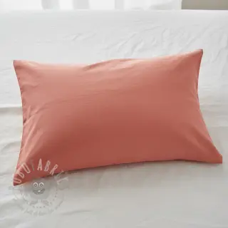 Bomullspoplin dark coral