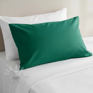 Bomullspoplin dark emerald