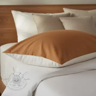 Bomullspoplin dark cognac
