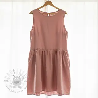 Bomullspoplin dark rose