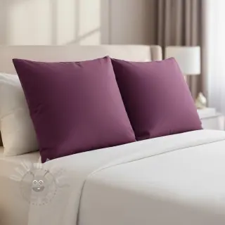 Bomullspoplin aubergine
