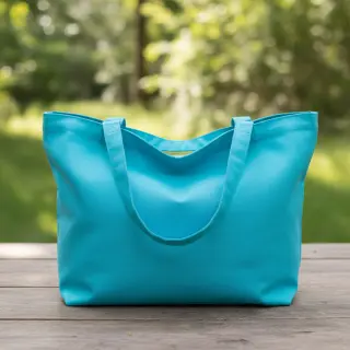 Bavlnený popelín light turquoise