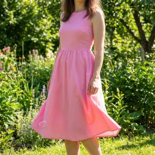 Bomullspoplin light pink