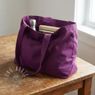 Bomullspoplin dark purple