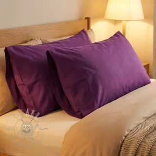 Bomullspoplin dark purple