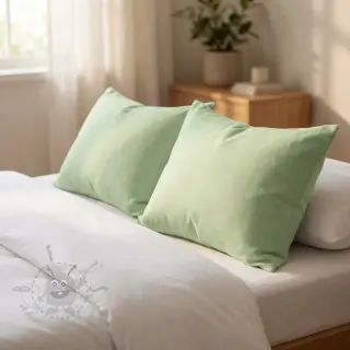 Bomullspoplin light mint