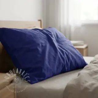 Bomullspoplin dark cobalt
