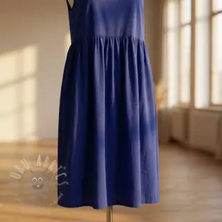 Bomullspoplin dark cobalt