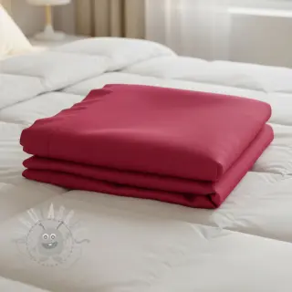Bomullspoplin cerise