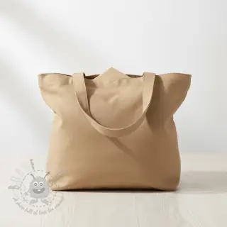 Bomullspoplin taupe