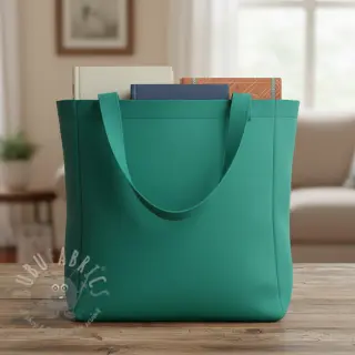 Bomullspoplin petrol