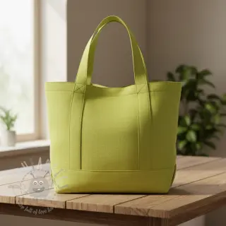 Bomullspoplin old lime
