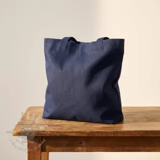 Bomullspoplin navy