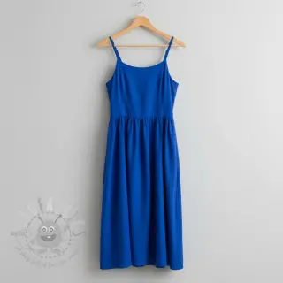 Bomullspoplin cobalt