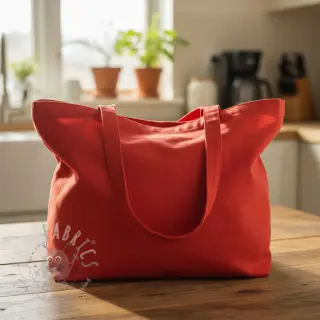 Bomullspoplin red