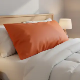 Bavlnený popelín flame orange