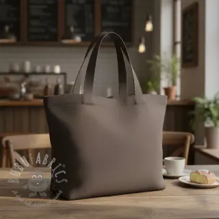 Bomullspoplin dark grey