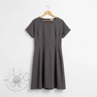 Bomullspoplin dark grey