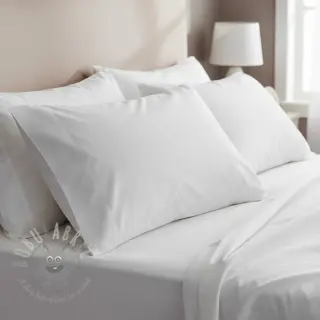 Bomullspoplin optical white