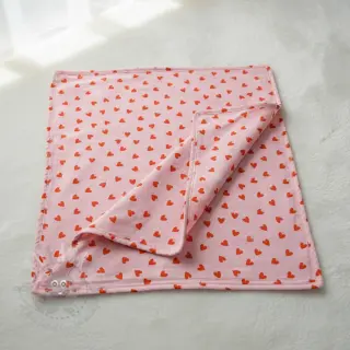 Bomullstyg FLANNEL Hearts pink