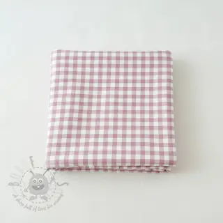 Bomullstyg FLANNEL Check light pink