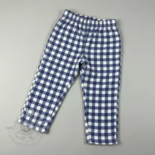 Bomullstyg FLANNEL Check blue