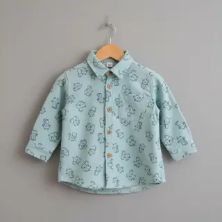 Bavlnená látka FLANNEL Cats mint