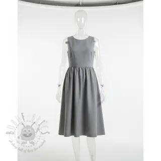 Bomullstyg med lin PREMIUM light grey