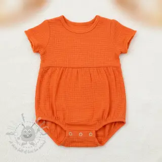 Bomullstyg STRETCH Baby orange