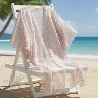 Bomullstyg EMBROIDERY Lilian rose