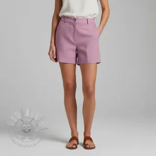 Bomullstyg med lin old pink