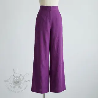 Bomullstyg med lin purple