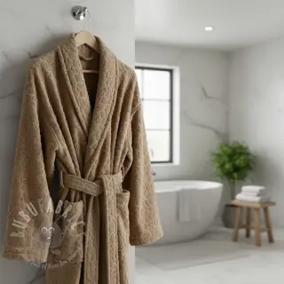 Frotté Animal skin brown