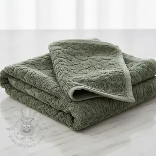 Frotté Animal skin dark green