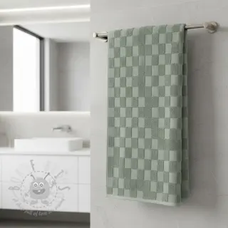 Frotté Checks green