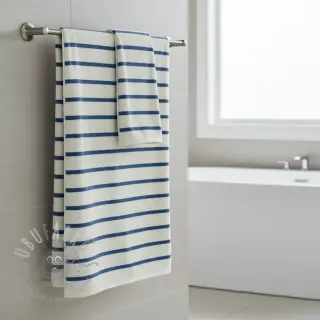 Frotté YARN DYED Stripe SMALL light blue
