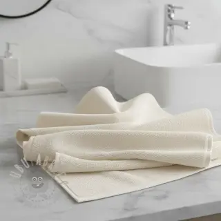 Elastisk frotté ecru