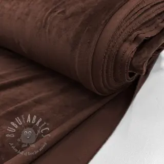 Sammet VELVET STRETCH dark brown