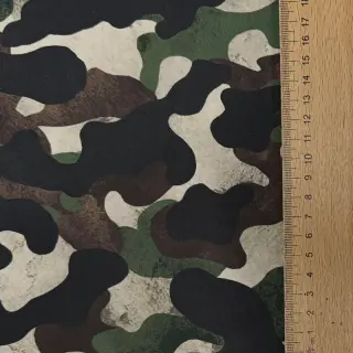 Bavlnená látka Camouflage green digital print