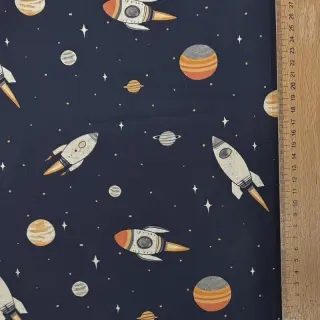 Bavlnená látka Space digital print