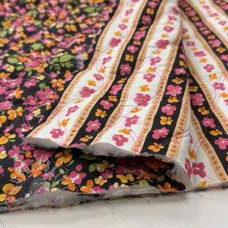 Bomullstyg VOILE STEPPED Ophelia flower digital print