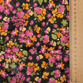Bomullstyg VOILE STEPPED Ophelia flower digital print