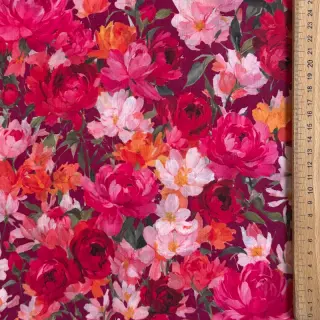 Bavlnená látka VOILE Tanja flowers digital print