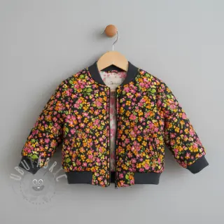 Bomullstyg VOILE STEPPED Ophelia flower digital print