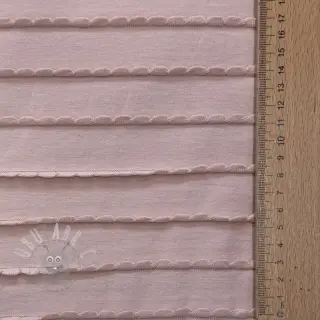 Jersey RUFFLES powder pink
